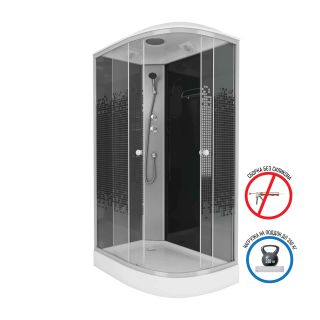 Душевая кабина Niagara NG-4512-14R BLACK 120х80х215